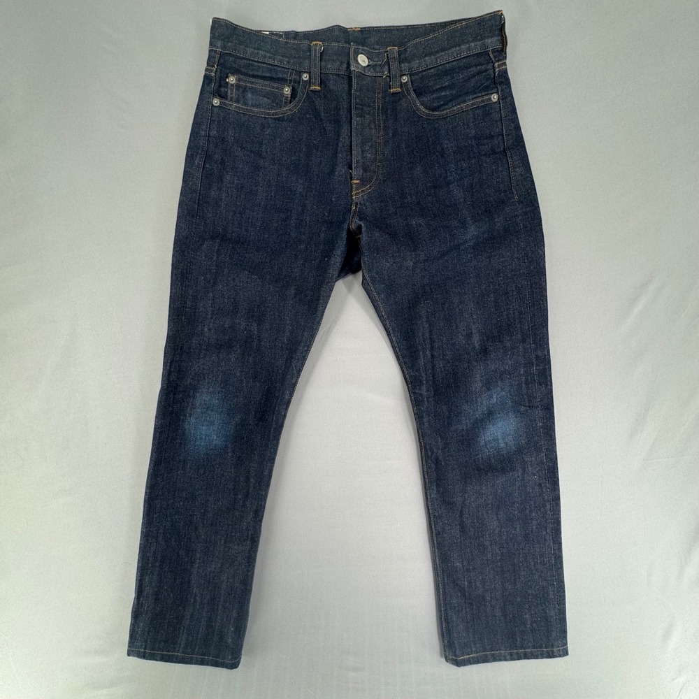 J.Crew 770 Straight Japanese Kaihara Selvedge Denim Jeans Indigo Mens 30x30